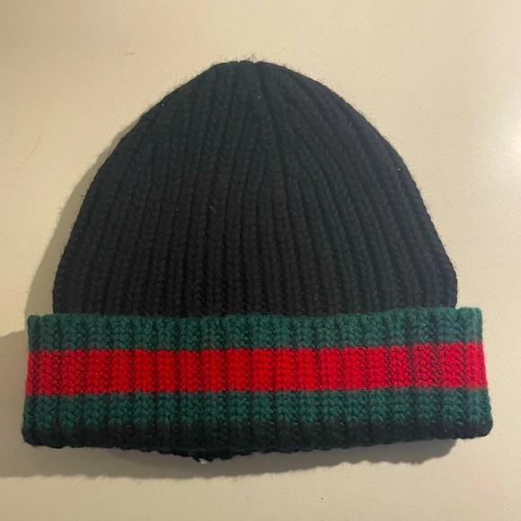 Gucci Beanie Wool with Web - Picture 2 of 4